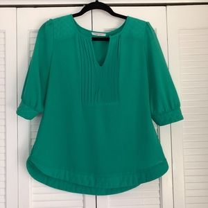 41 Hawthorn jade textured blouse - Size M